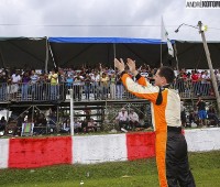 Régis Boessio com a sua torcida